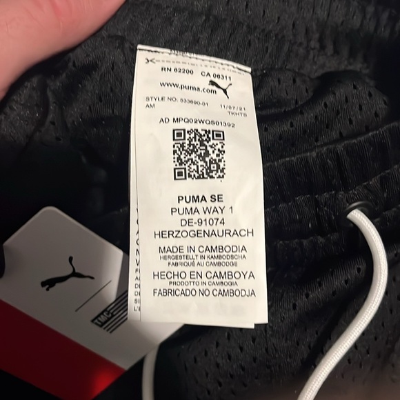 Puma x TMC Everyday Hussle Mesh Shorts w/ white Drawstring - Picture 6 of 7